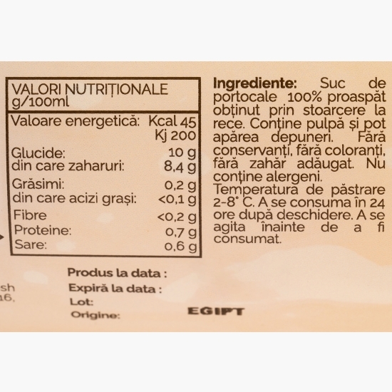 Suc proaspăt de portocale 1l