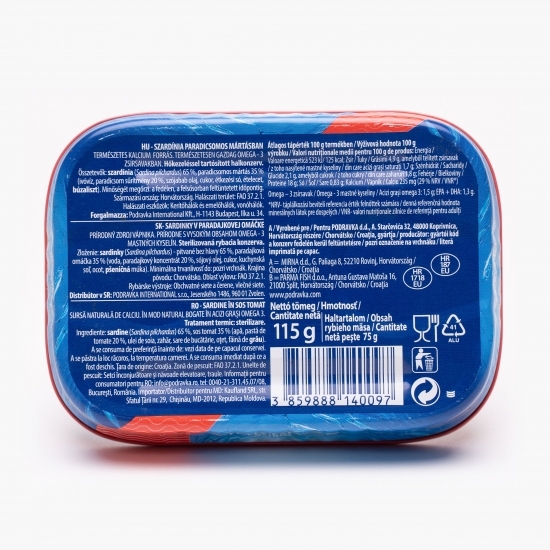 Sardine în sos de roșii 115g