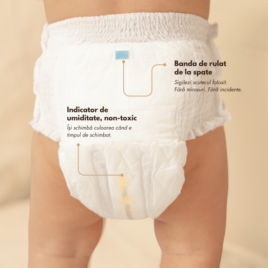 Scutece chiloțel din bambus mărimea 4, 10-15kg, 28 buc