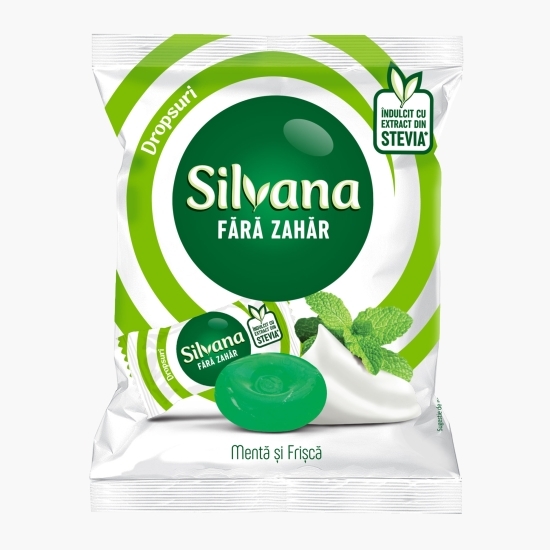 Dropsuri cu aromă de mentă și frișcă, fără zahăr 60g