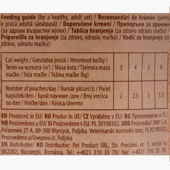 Hrană umedă pentru pisici sterilizate, cu rață, 100g 