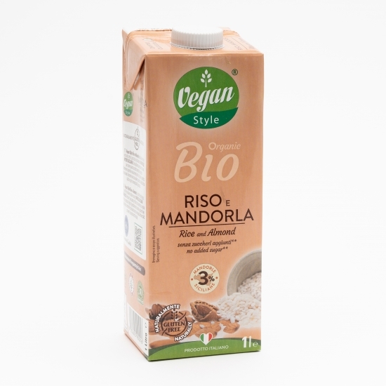Băutură vegetală eco din orez și migdale 1l