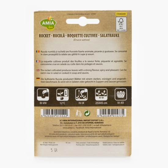 Semințe de rucola 5g
