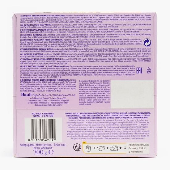 Panettone Clasic 700g