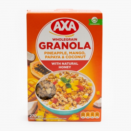 Cereale de ovăz cu miere naturală și fructe tropicale 270g