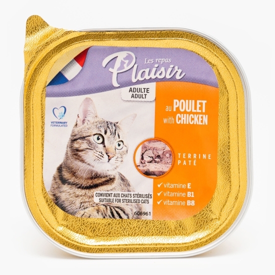 Hrană umedă pentru pisici adulte, pate, 100g, pui