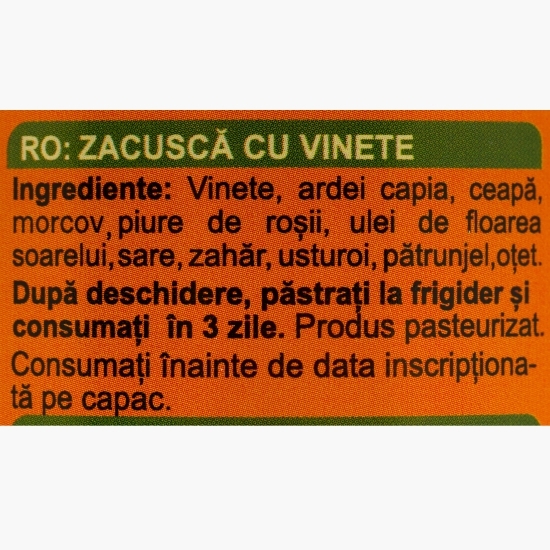 Zacuscă premium cu vinete 290g