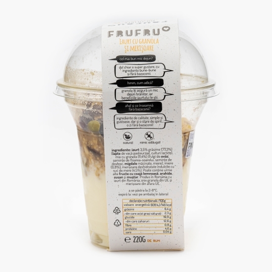 Iaurt cu granola și merișoare 220g