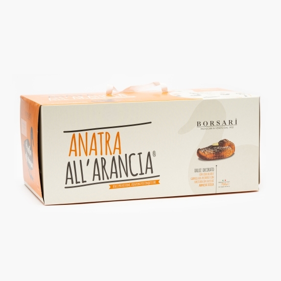 Panettone în formă de rață cu cremă de portocale 750g