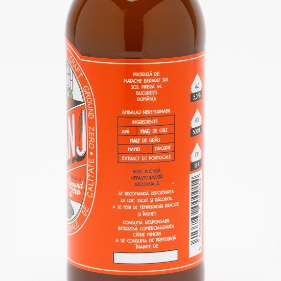 Bere blondă Orange Wheat Ale sticlă 0.5l 