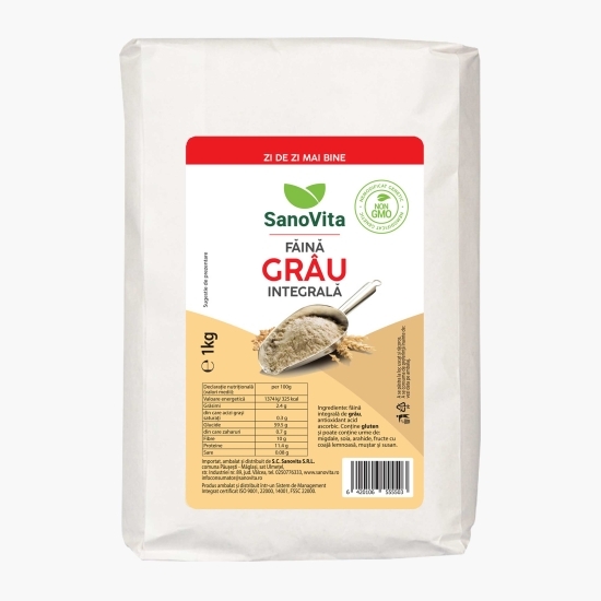 Făină integrală de grâu 1kg