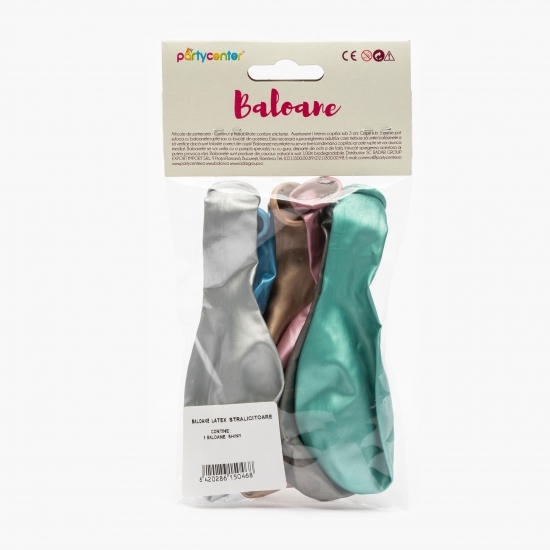 Baloane latex strălucitoare 6 buc