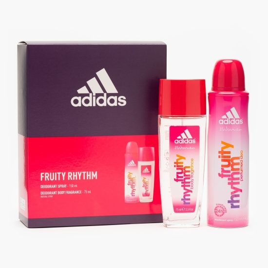 Set cadou Fruity Rhythm (Deodorant spray 150ml + Deodorant body fragrance 75ml)