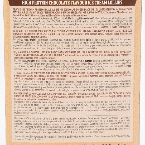 Înghețată High Protein Choco 4x70ml
