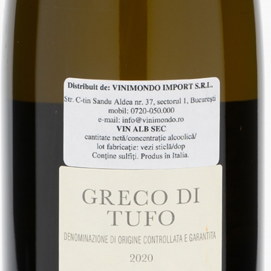 Vin alb sec Greco Di Tufo, 12.5%, 750ml