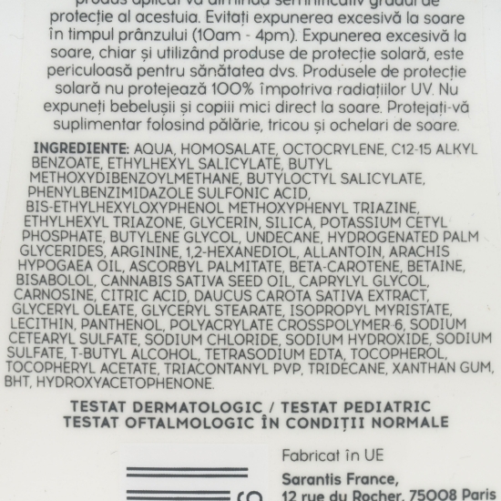 Loțiune protecție solară pentru piele sensibilă SPF 50+, 200ml