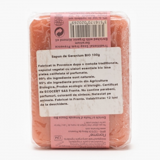 Săpun bio de géranium 100g