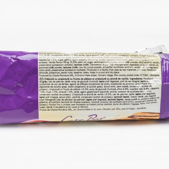 Cake Bar prăjitură cu umplutură de fructe de pădure și vanilie 32g