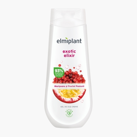 Gel duș cremă Exotic Elixir, merișor și fructul pasiunii, 400ml