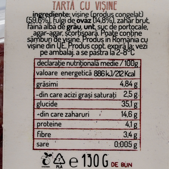 Tartă cu vișine 130g