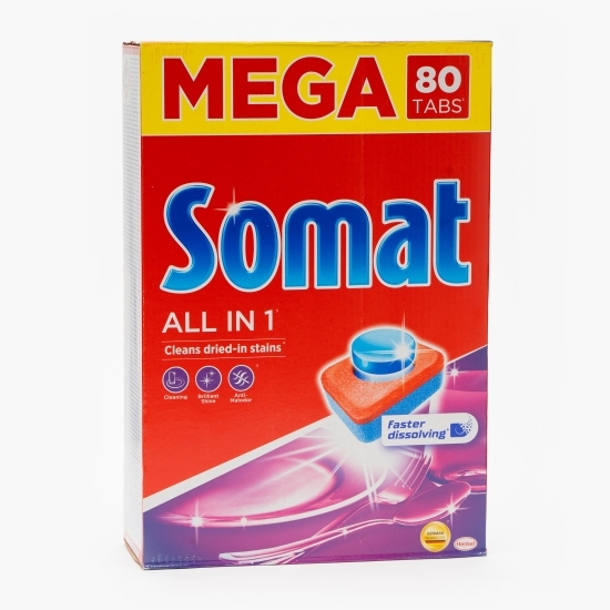 Detergent pentru mașina de spălat vase All in One 80 tablete
