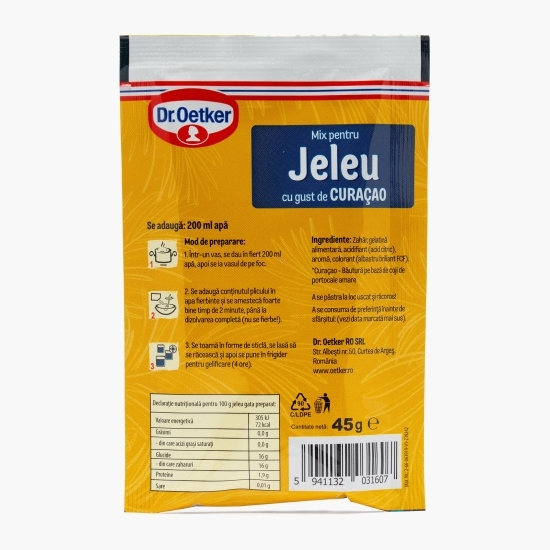 Mix pentru jeleu cu gust de Curaçao, 45g