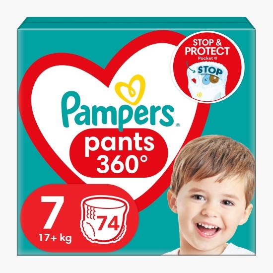Scutece chiloțel Pants Mega Box mărimea 7, 17+ kg, 74 buc