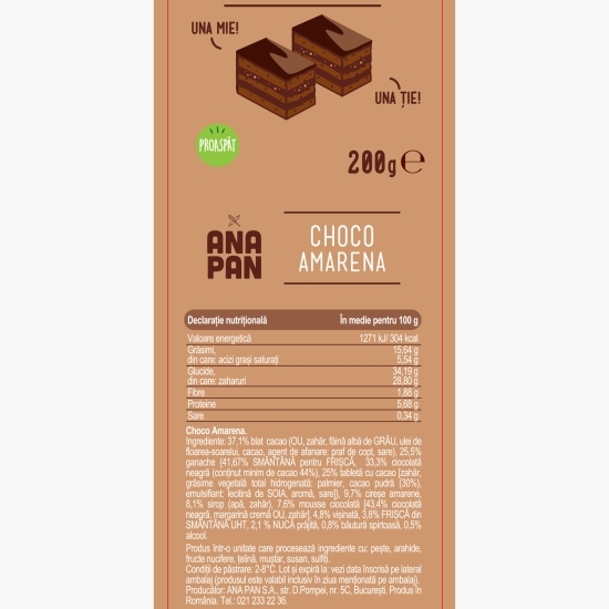 Prăjitură Choco Amarena 2x100g