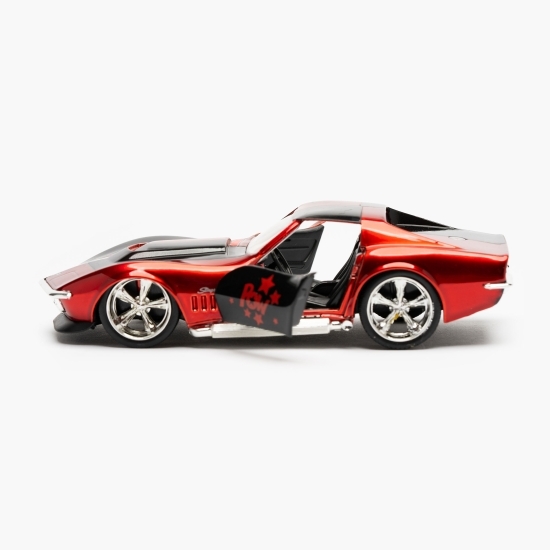 Mașină metalică Harley Quinn 1969 Corvette Stingray 3+ ani