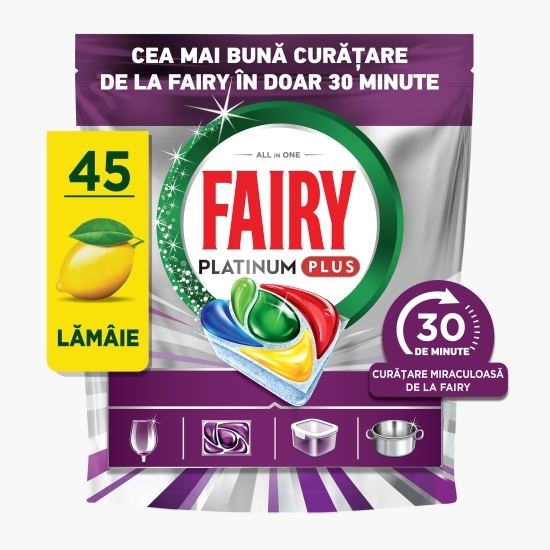 Detergent capsule pentru mașina de spălat vase Platinum Plus Miracle, 45 spălări