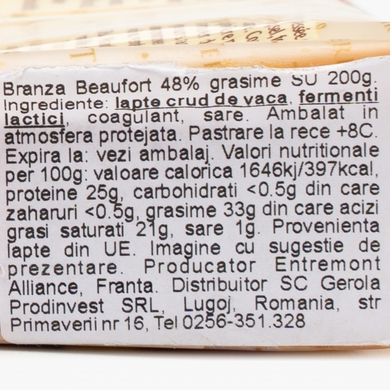 Brânză beaufort 48% grăsime, 200g