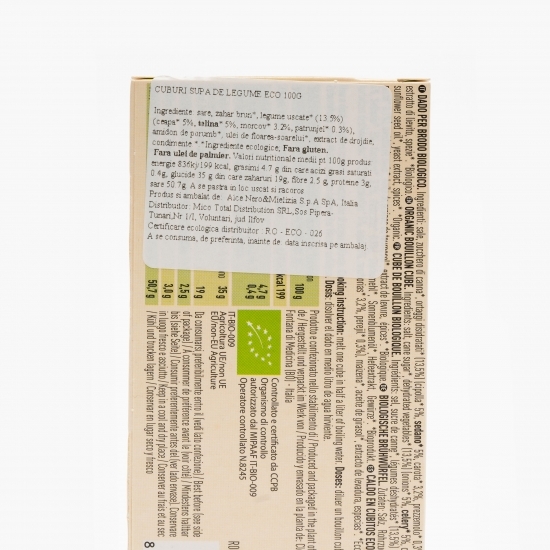 Cuburi pentru supă de legume eco 100g