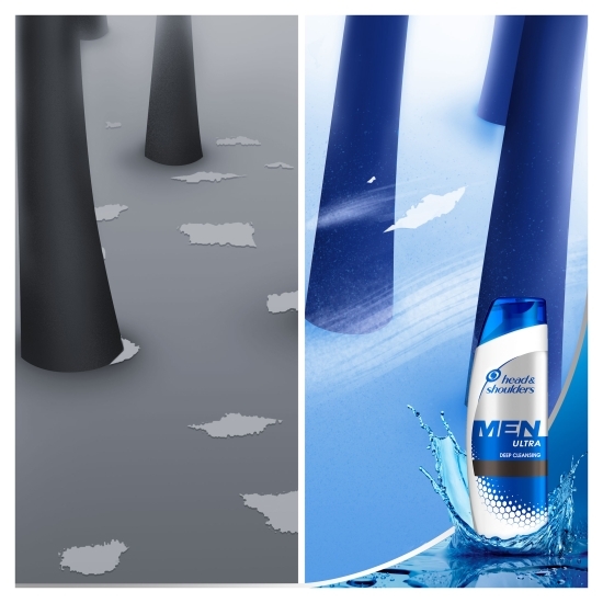 Șampon antimătreață pentru bărbați Ultra Deep Cleansing pentru scalp iritat 360ml