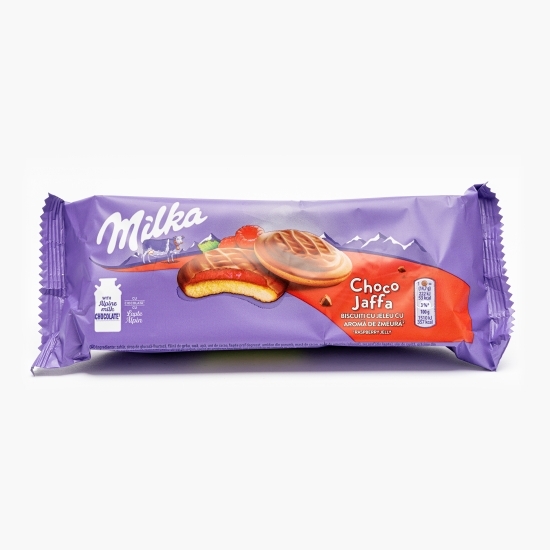 Biscuiți cu jeleu cu aromă zmeură Choco Jaffa 147g