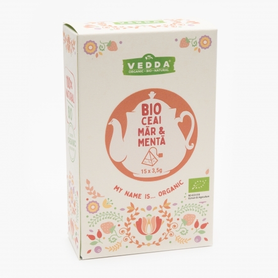 Ceai măr și mentă eco 15 plicuri