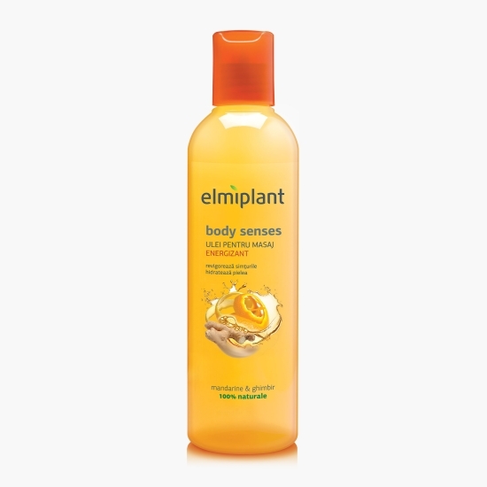Ulei energizant pentru masaj, Body Senses, 0.25l