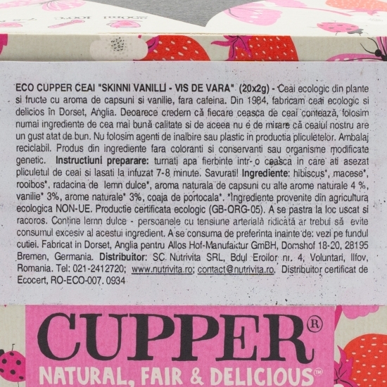 Ceai Skinny Vanilli 20 plicuri