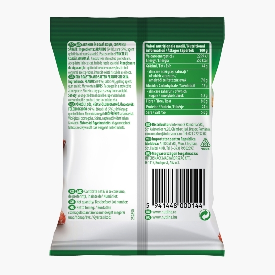 Arahide în coajă roșie cu sare 50g