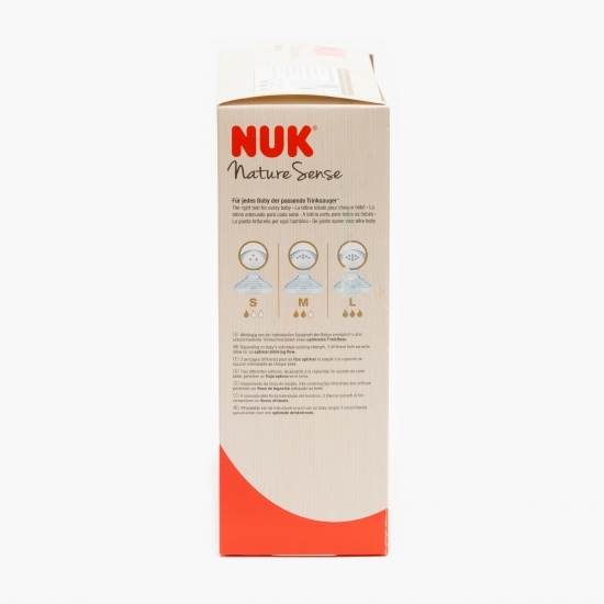 Set de biberoane + suzetă, roz, 0-6 luni, 260ml