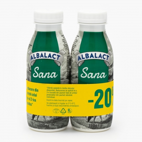 Sana 3,6% grăsime 2x330g