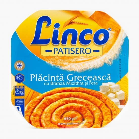 Plăcintă grecească cu brânză Mizithra și Feta 850g