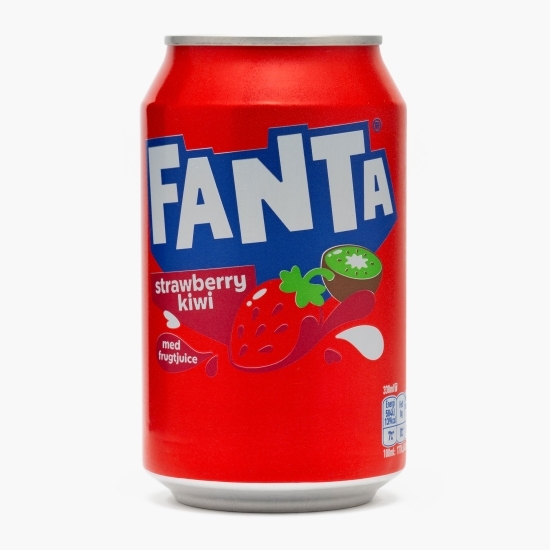 Băutură carbogazoază cu aromă de căpșuni și kiwi, doză 0.33l