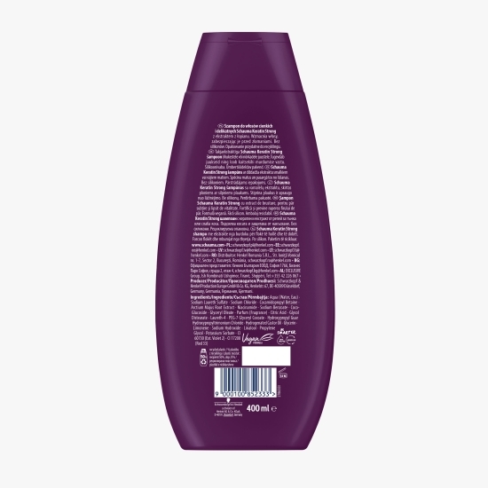 Șampon Strong Keratin pentru păr subțire și lipsit de putere 400ml