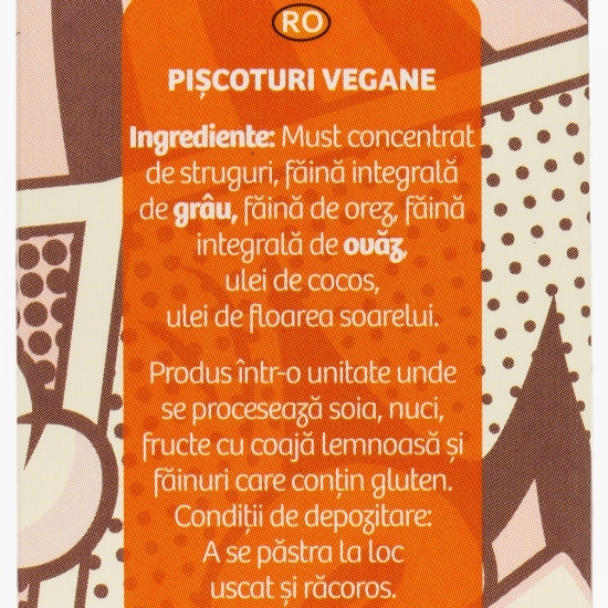 Pișcoturi vegane, fără zahăr adăugat 80g
