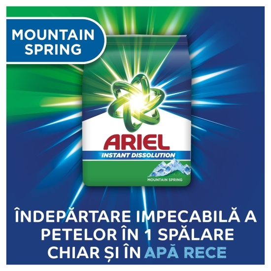 Detergent de rufe pudră Mountain Spring, 20 spălări, 1.5kg
