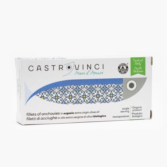 File de anșoa în ulei extravirgin de măsline, eco, 48g