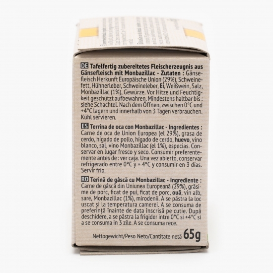 Terină de gâscă cu monbazillac 65g 