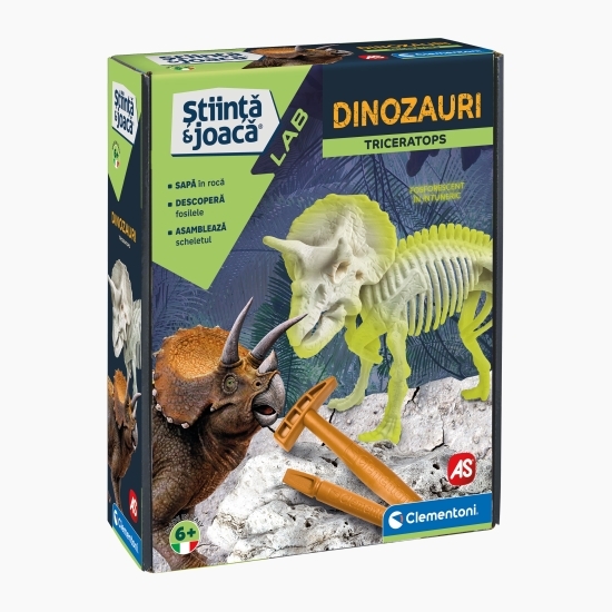 Ddescoperă dinozaurul Triceratops, +6 ani