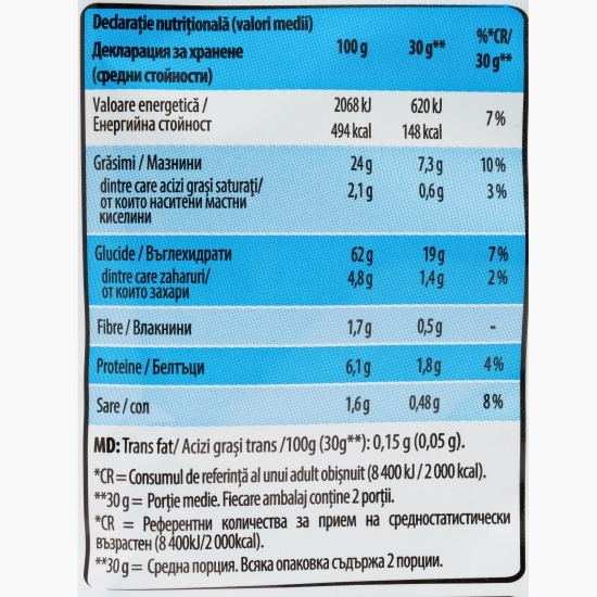 Pufuleți cu gust de cașcaval și șuncă 60g