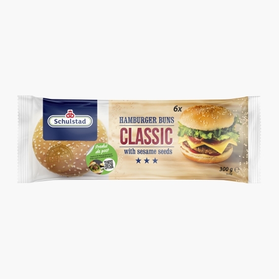  Chifle hamburger Classic cu susan 6x50g